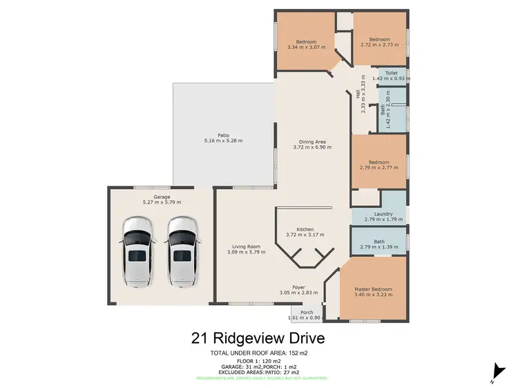 Floorplan of Homely house listing, 21 Ridgeview Drive, Gympie QLD 4570
