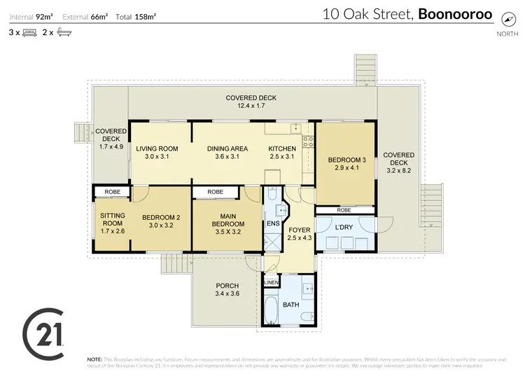 Floorplan of Homely house listing, 10 Oak Street, Boonooroo QLD 4650