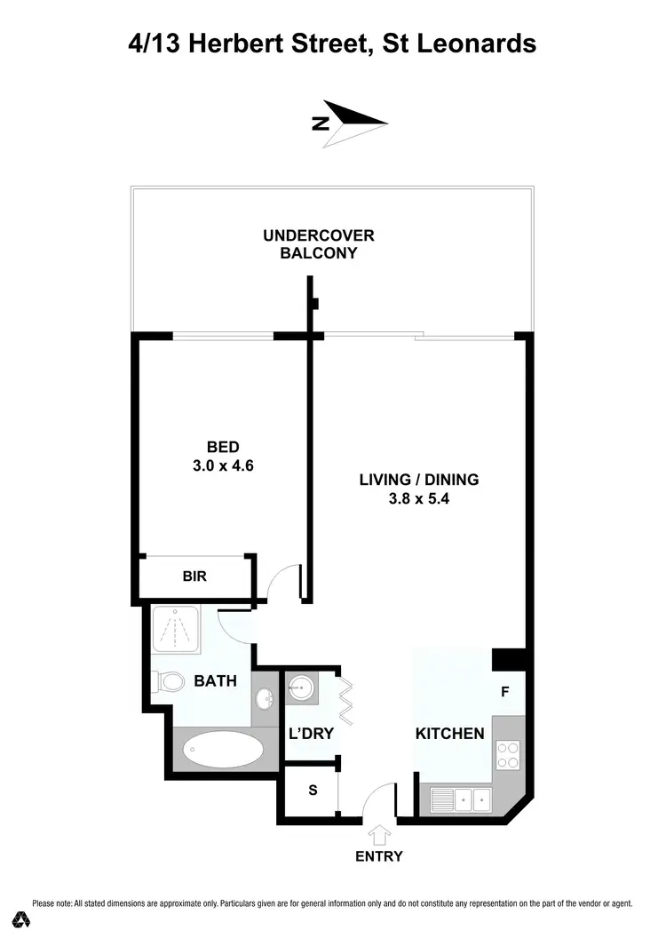 Floorplan of Homely apartment listing, 4/13 Herbert St, St Leonards NSW 2065