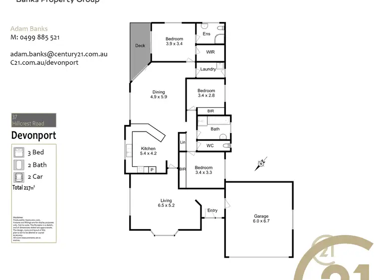 Floorplan of Homely house listing, 37 Hillcrest Road, Devonport TAS 7310