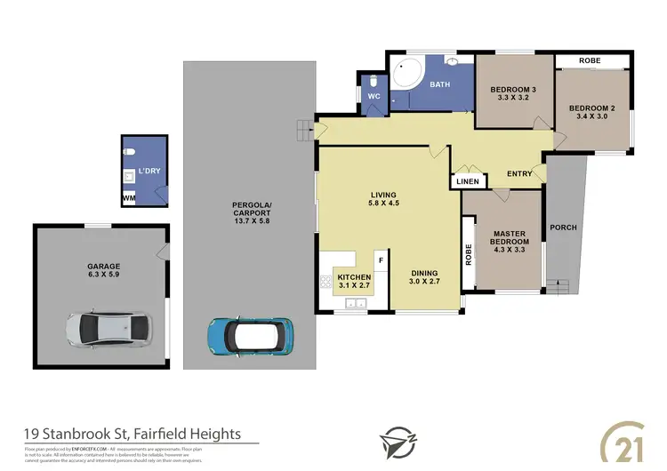 Floorplan of Homely house listing, 19 - 21 Stanbrook Street, Fairfield Heights NSW 2165