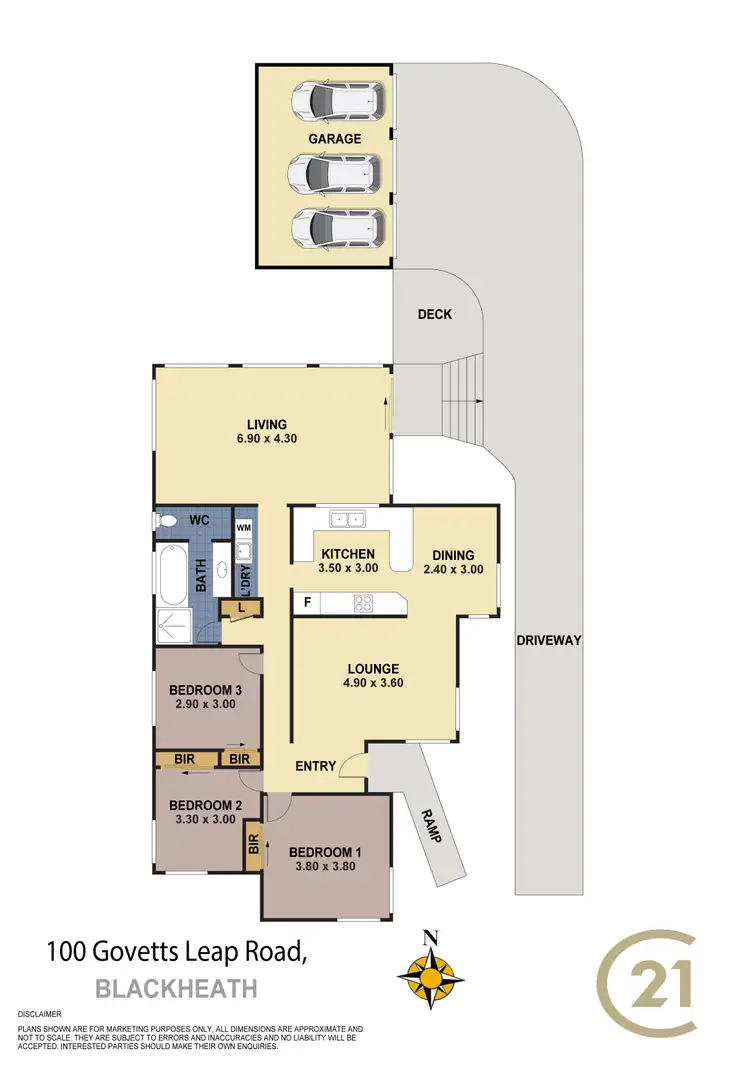 Floorplan of Homely house listing, 100 Govetts Leap Rd, Blackheath NSW 2785