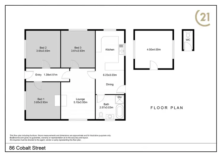 Floorplan of Homely house listing, 86 Cobalt Street, Broken Hill NSW 2880