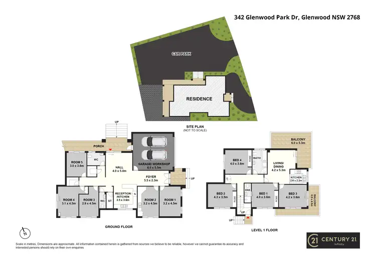 Floorplan of Homely other listing, 340 - 342 Glenwood Park Drive, Glenwood NSW 2768