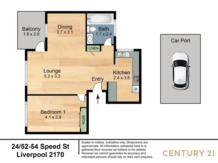 Floorplan of Homely unit listing, 24/52-54 Speed Street, Liverpool NSW 2170
