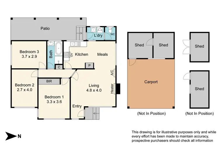 Floorplan of Homely house listing, 425 Clayton Road, Clayton South VIC 3169