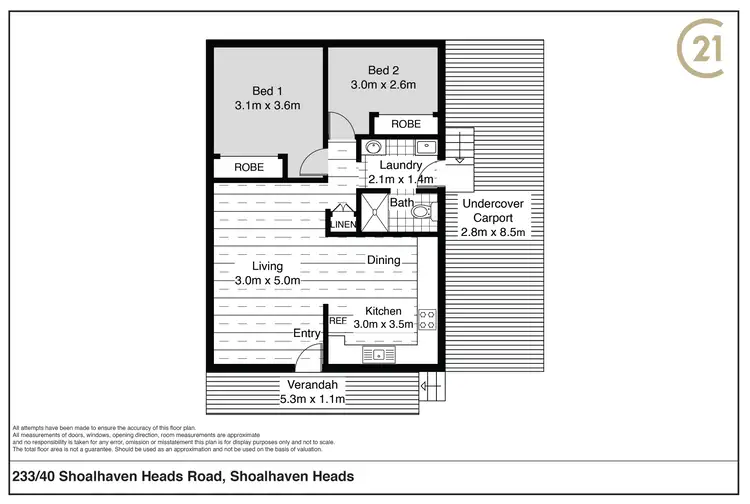 Floorplan of Homely house listing, 233/40 Shoalhaven Heads Rd, Shoalhaven Heads NSW 2535