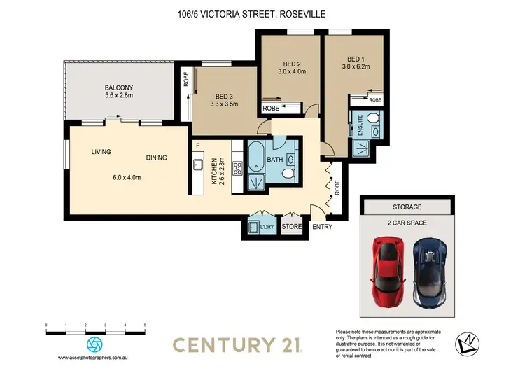 Floorplan of Homely apartment listing, 106/5 Victoria street, Roseville NSW 2069