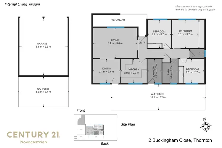 Floorplan of Homely house listing, 2 Buckingham Close, Thornton NSW 2322