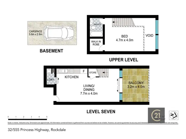 Floorplan of Homely apartment listing, 32/555 Princes Highway, Rockdale NSW 2216