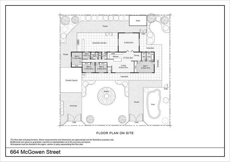 Floorplan of Homely house listing, 664 Mcgowen Street, Broken Hill NSW 2880