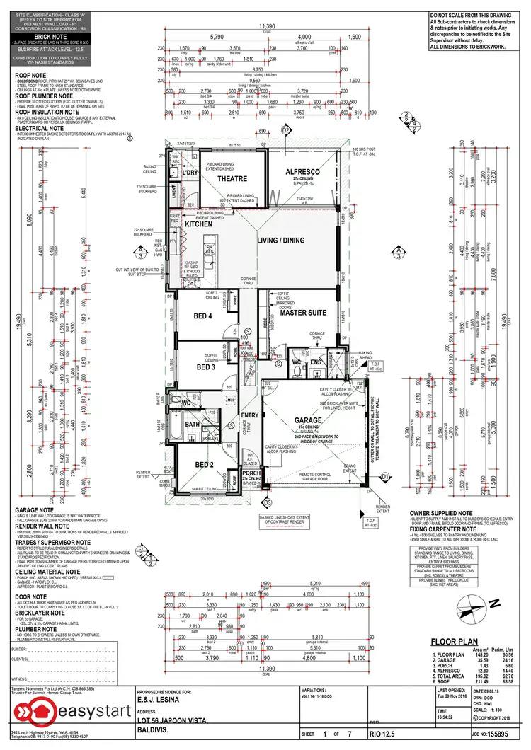 Floorplan of Homely house listing, 18 Japoon Vista, Baldivis WA 6171