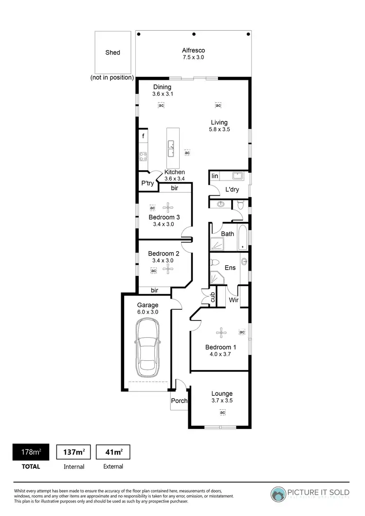 Floorplan of Homely house listing, 34 Whittington Street, Enfield SA 5085