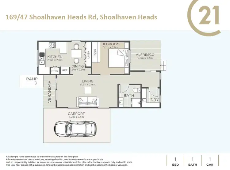 Floorplan of Homely house listing, 169/47 Shoalhaven Heads Road, Shoalhaven Heads NSW 2535