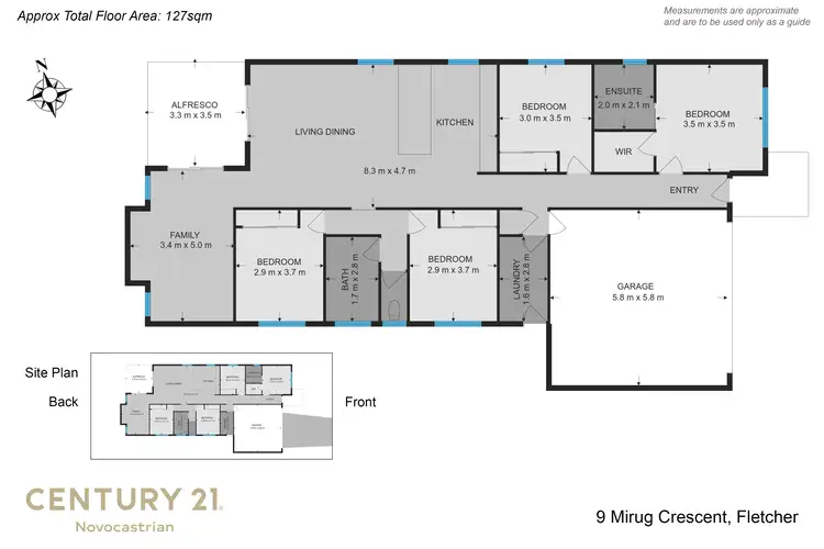 Floorplan of Homely house listing, 9 Mirug Crescent, Fletcher NSW 2287