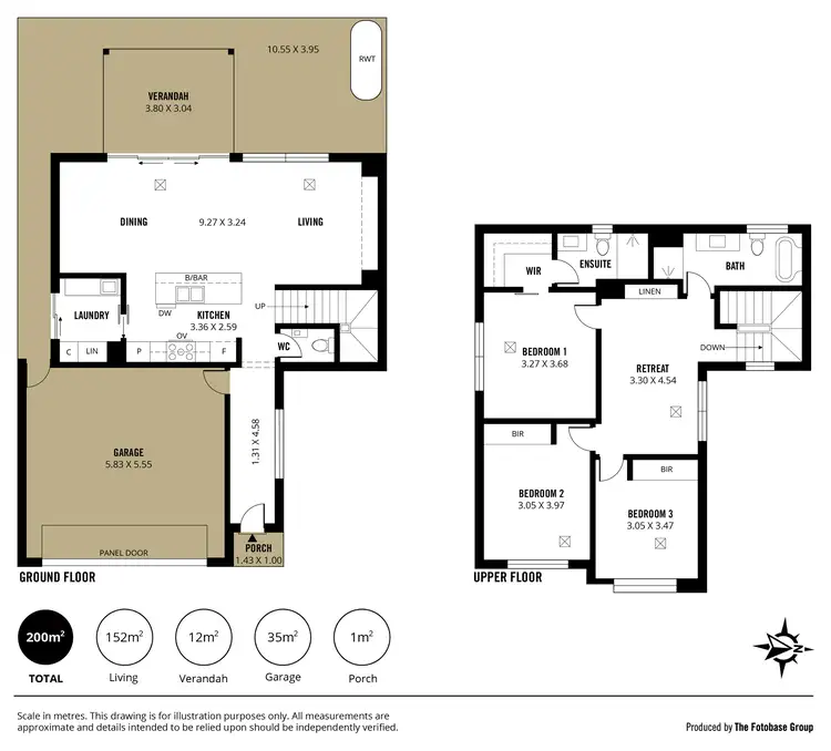 Floorplan of Homely townhouse listing, 10 - 13 / 283 Brighton Road, Somerton Park SA 5044