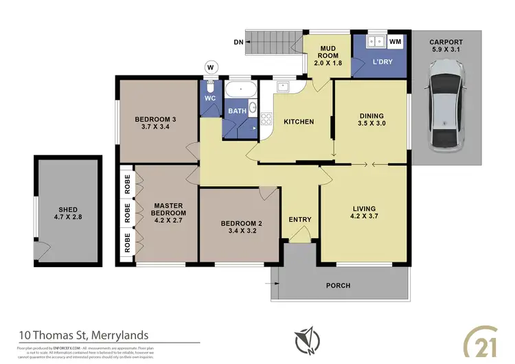 Floorplan of Homely house listing, 10 Thomas Street, Merrylands NSW 2160