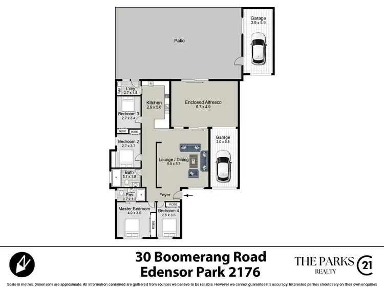 Floorplan of Homely house listing, 30 Boomerang Road, Edensor Park NSW 2176