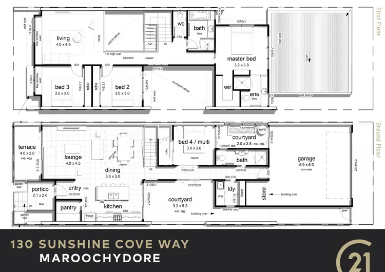 Floorplan of Homely house listing, 130 Sunshine Cove Way, Maroochydore QLD 4558