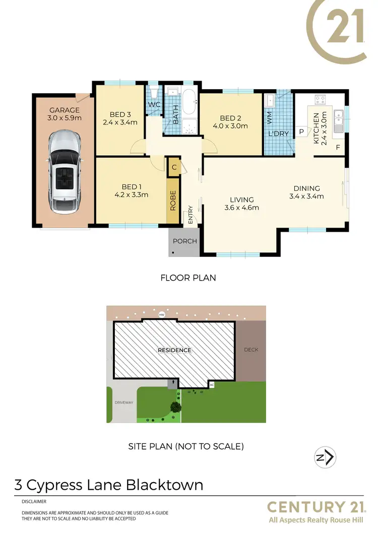 Floorplan of Homely house listing, 3 Cypress Lane, Blacktown NSW 2148