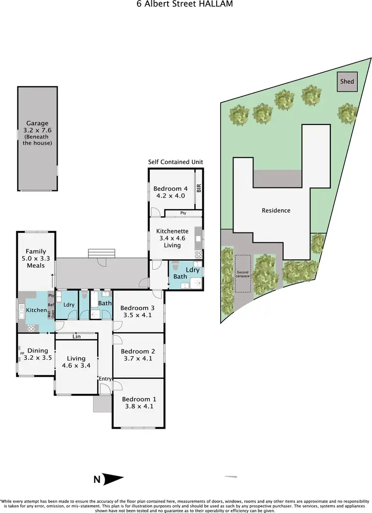 Floorplan of Homely house listing, 6 Albert Road, Hallam VIC 3803