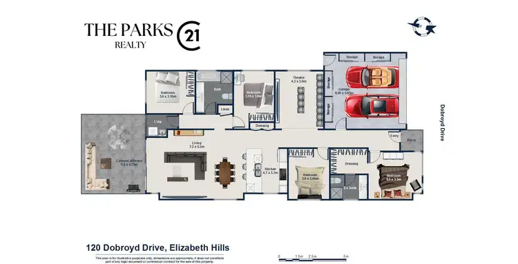 Floorplan of Homely house listing, 120 Dobroyd Drive, Elizabeth Hills NSW 2171