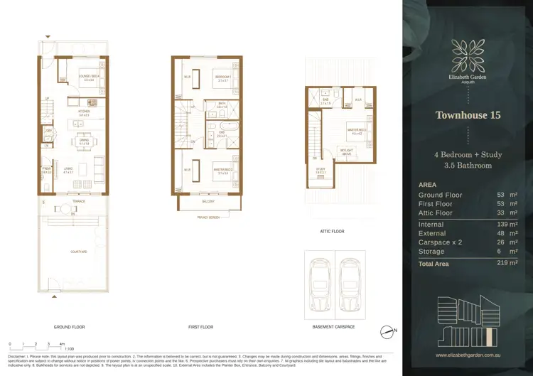Floorplan of Homely townhouse listing, 15/3-5 Winston Street, Asquith NSW 2077