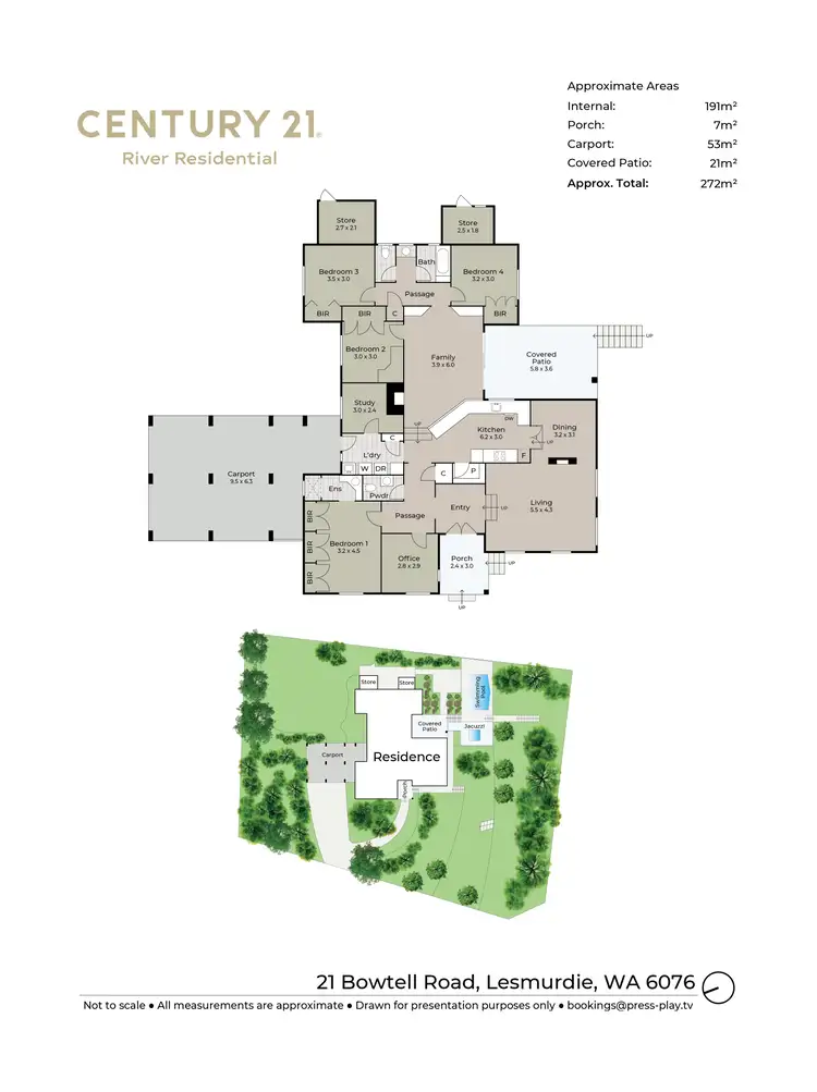 Floorplan of Homely house listing, 21 Bowtell Road, Lesmurdie WA 6076