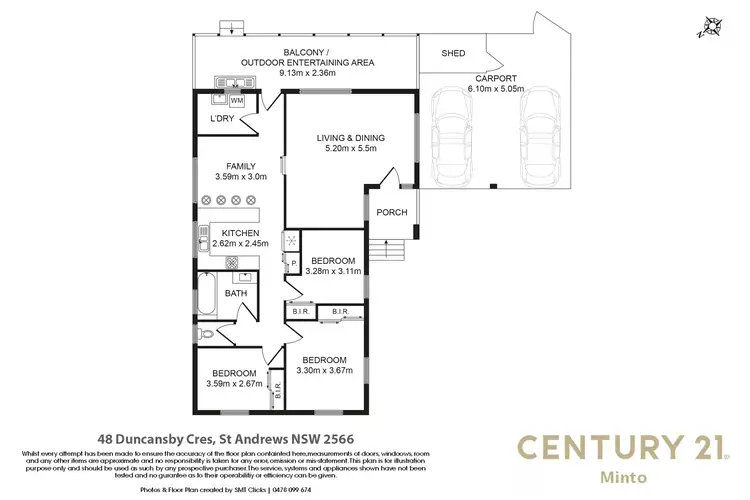Floorplan of Homely house listing, 48 Duncansby Crescent, St Andrews NSW 2566