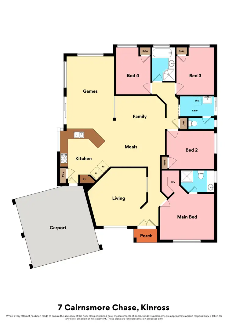 Floorplan of Homely house listing, 7 Cairnsmore Chase, Kinross WA 6028