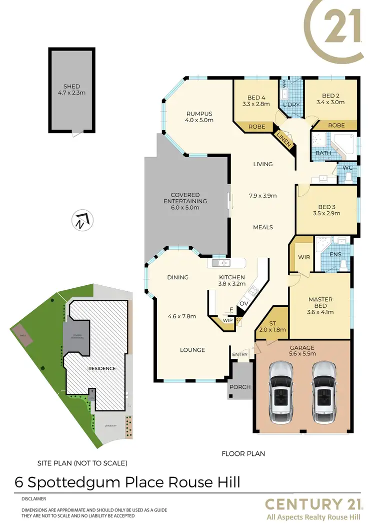 Floorplan of Homely house listing, 6 Spottedgum Place, Rouse Hill NSW 2155