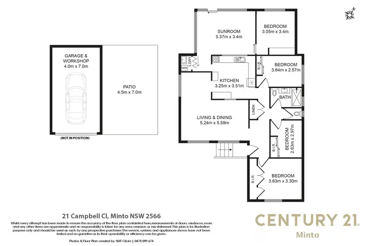 Floorplan of Homely house listing, 21 Campbell Close, Minto NSW 2566