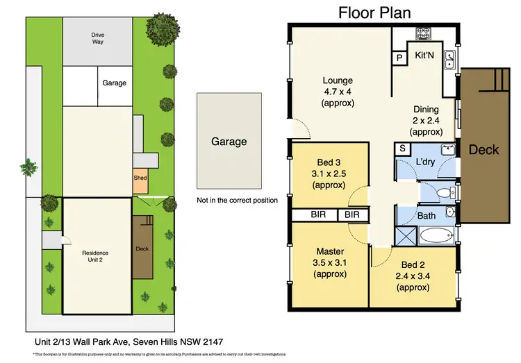 Floorplan of Homely semi-detached listing, 2/13 Wall Park Avenue, Seven Hills NSW 2147