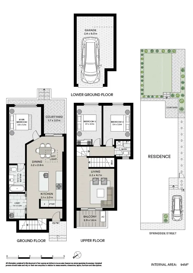 Floorplan of Homely townhouse listing, 54 Springside Street, Rozelle NSW 2039