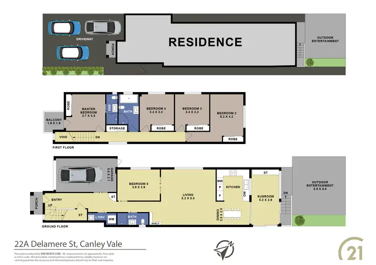 Floorplan of Homely house listing, 22a Delamere Street, Canley Vale NSW 2166