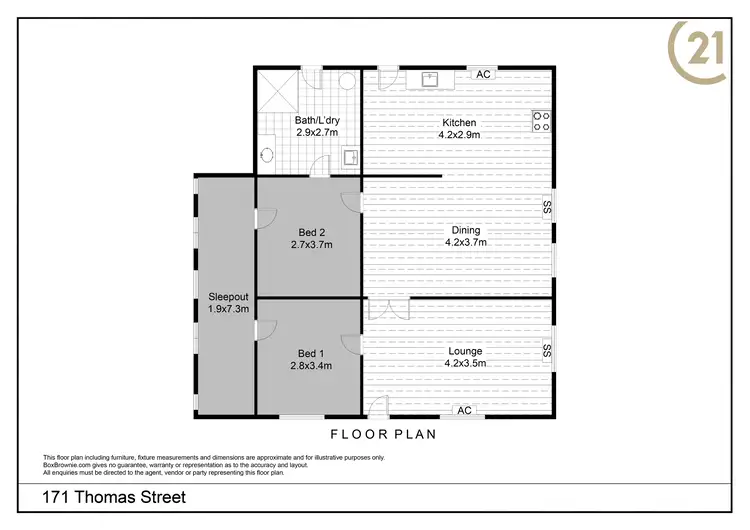 Floorplan of Homely house listing, 171 Thomas Street, Broken Hill NSW 2880