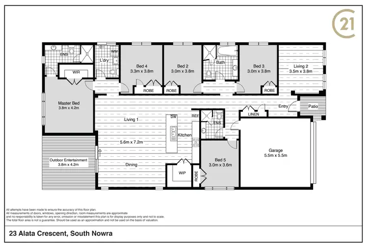 Floorplan of Homely house listing, 23 Alata Crescent, South Nowra NSW 2541