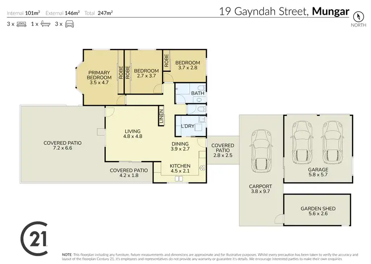 Floorplan of Homely house listing, 19 Gayndah Street, Mungar QLD 4650