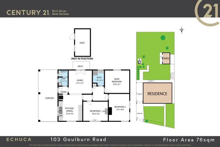 Floorplan of Homely house listing, 103 Goulburn Road, Echuca VIC 3564