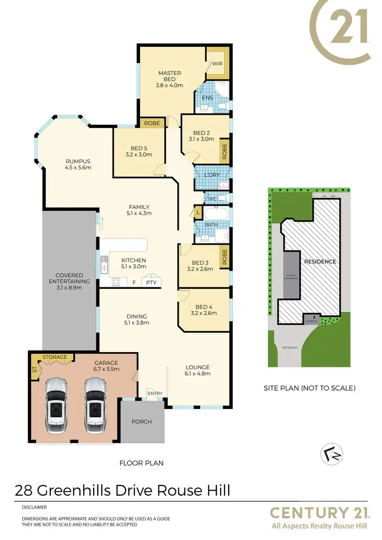 Floorplan of Homely house listing, 28 Greenhills Drive, Rouse Hill NSW 2155