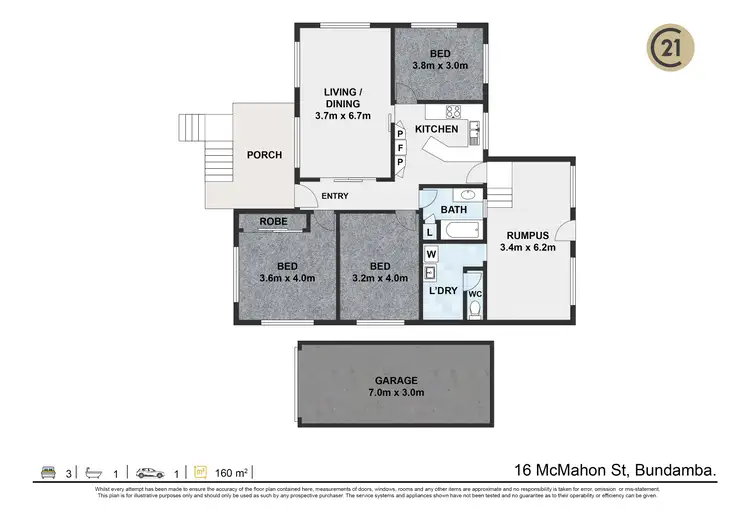 Floorplan of Homely house listing, 16 McMahon Street, Bundamba QLD 4304