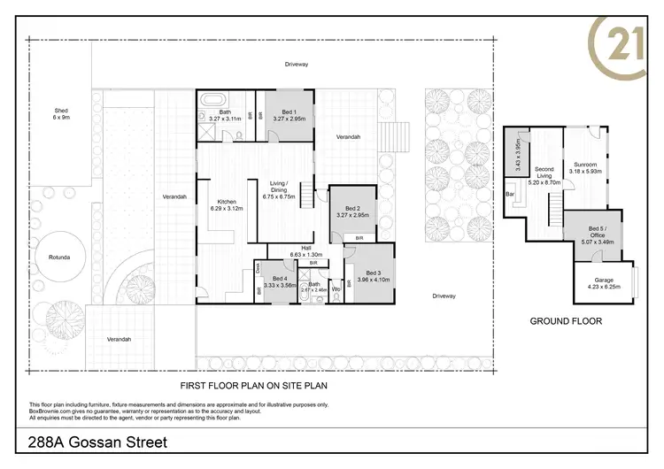 Floorplan of Homely house listing, 288A Gossan Street, Broken Hill NSW 2880
