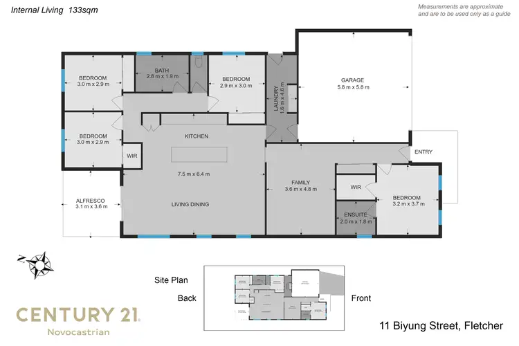 Floorplan of Homely house listing, 11 Biyung Street, Fletcher NSW 2287
