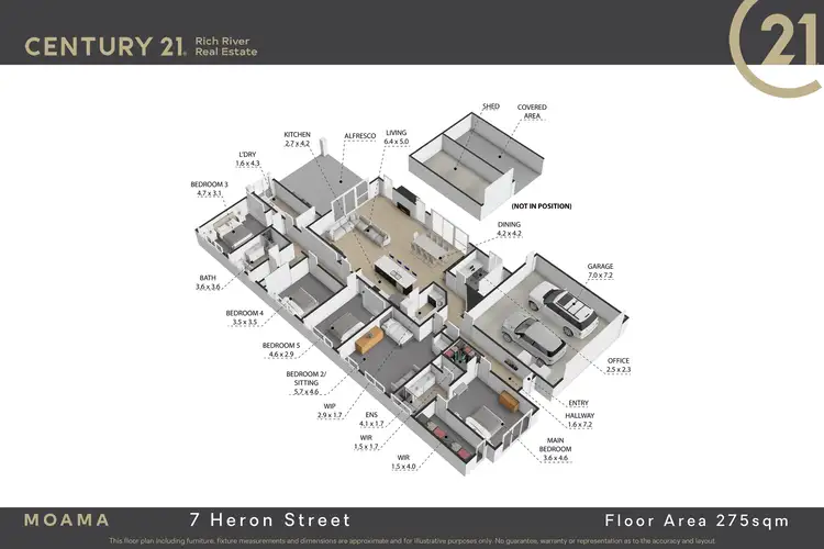 Floorplan of Homely house listing, 7 Heron Street, Moama NSW 2731