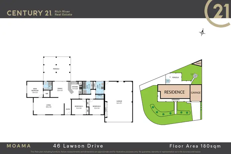 Floorplan of Homely house listing, 46 Lawson Drive, Moama NSW 2731