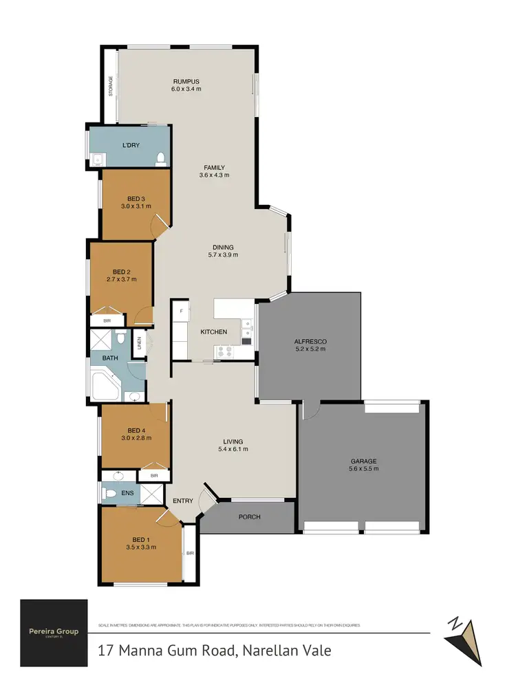 Floorplan of Homely house listing, 17 Manna Gum Road, Narellan Vale NSW 2567