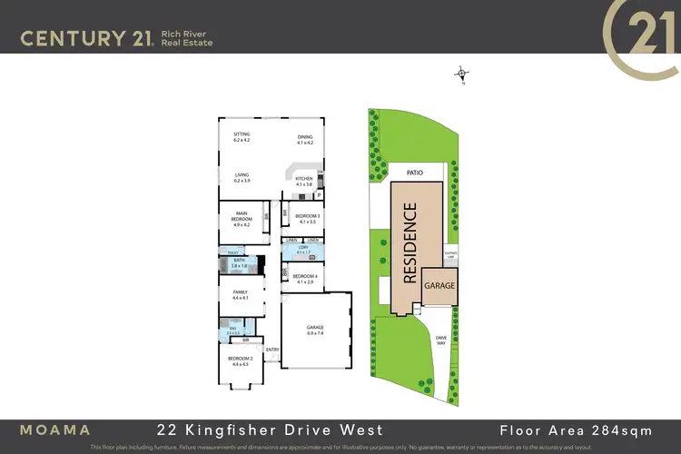 Floorplan of Homely house listing, 22 Kingfisher Drive West, Moama NSW 2731