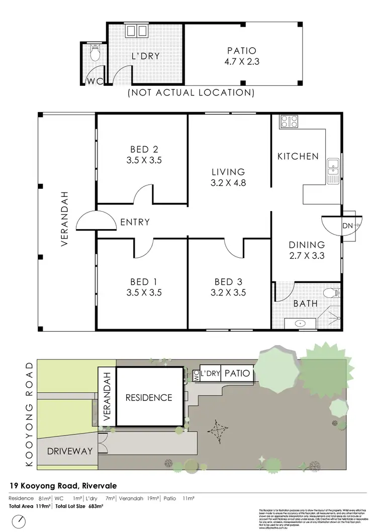Floorplan of Homely house listing, 19 Kooyong Road, Rivervale WA 6103