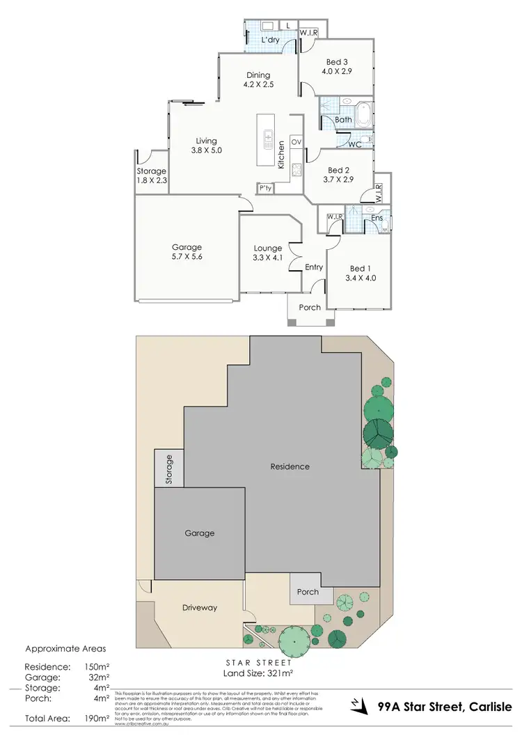 Floorplan of Homely house listing, 99A Star Street, Carlisle WA 6101