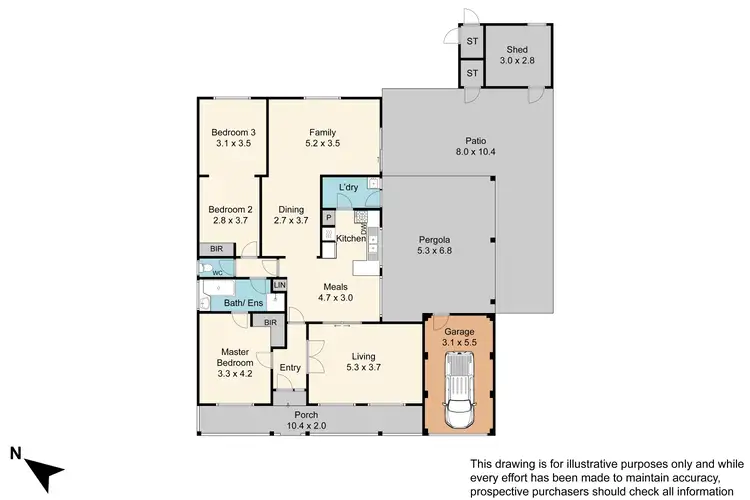 Floorplan of Homely house listing, 63 Glenelg Drive, Clayton South VIC 3169